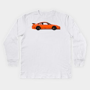 Pumpkin Racer – 997 GT3 RS Inspired Kids Long Sleeve T-Shirt